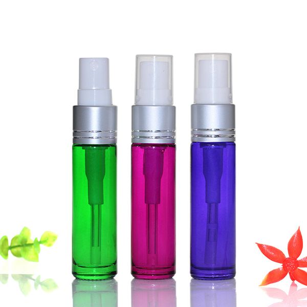 10ml colorful glass perfume refillable bottle empty spray alcohol atomizers bottles 
10ml colorful glass perfume refillable bottle empty spray alcohol atomizers bottles