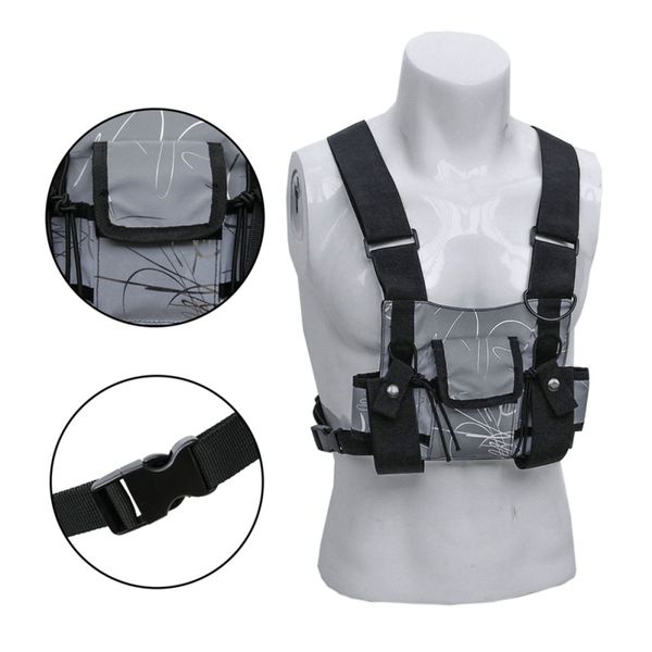 tactical vest nylon vest chest rig pack pouch holster tactical harness walkie talkie radio waist pack for two way radio, Camo;black
tactical vest nylon vest chest rig pack pouch holster tactical harness walkie talkie radio waist pack for two way radio, Camo;black