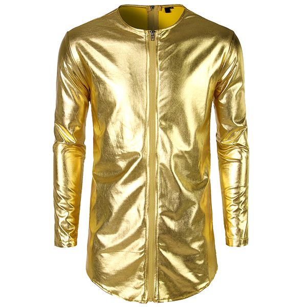 2019 new nightclub dance high-grade jacket fashion hip hop reflective bright personality clothes double zipper coat big size, Black;brown
2019 new nightclub dance high-grade jacket fashion hip hop reflective bright personality clothes double zipper coat big size, Black;brown