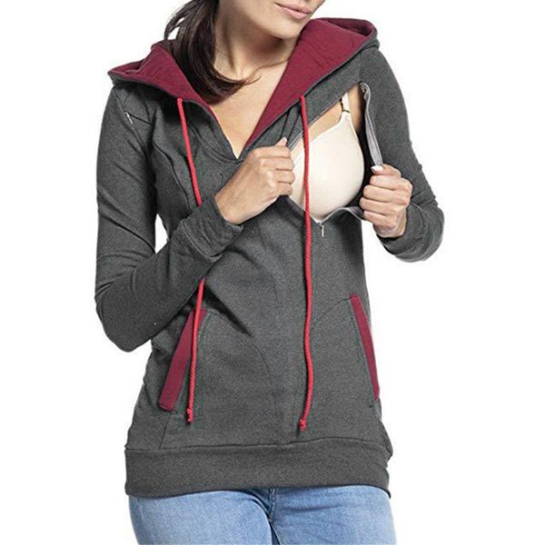 TELOTUNY Women breastfeeding lactation Hooded Cotton fabric Maternity Pregnancy Lady Sweatshirt Blouse With Pocket Z1101
TELOTUNY Women breastfeeding lactation Hooded Cotton fabric Maternity Pregnancy Lady Sweatshirt Blouse With Pocket Z1101