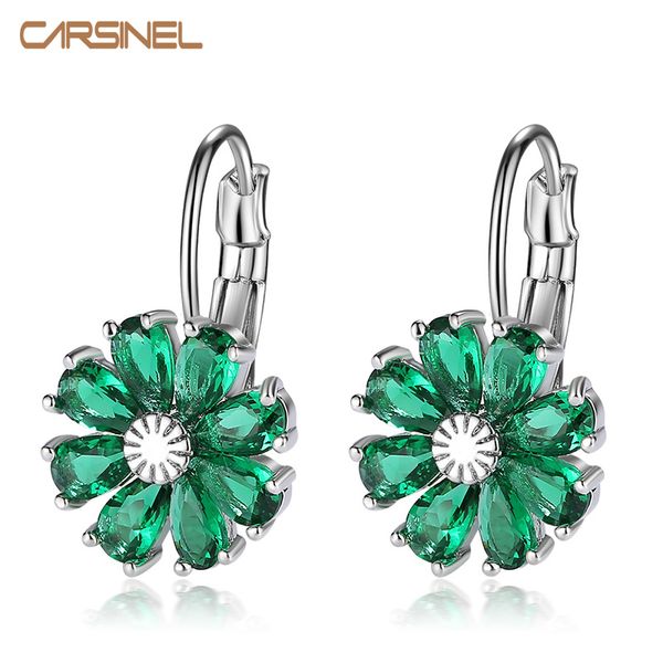 carsinel fashion women lady green flowers hoop earrings for women silver color zircon jewelry earring 5 colors, Golden;silver
carsinel fashion women lady green flowers hoop earrings for women silver color zircon jewelry earring 5 colors, Golden;silver