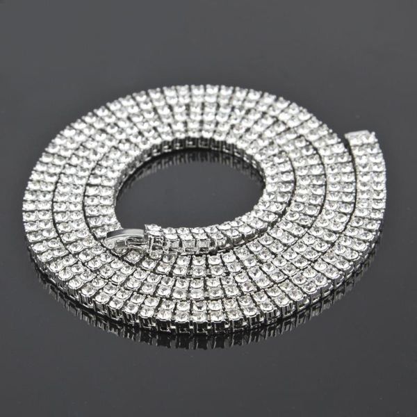 hip hop crystal rhinestones bling cuban necklace men 9mm 2 row tennis chains gold silver color black 3 length size jewelry
hip hop crystal rhinestones bling cuban necklace men 9mm 2 row tennis chains gold silver color black 3 length size jewelry