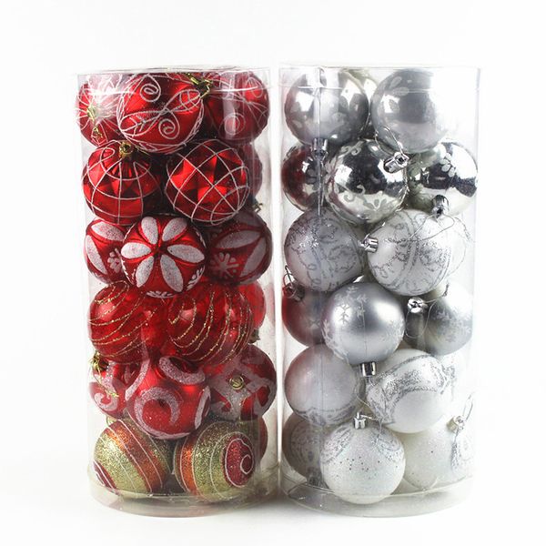 24pcs 6cm christmas tree decoration painted ball pedant christmas party ornament xams plastic tree door window deco
24pcs 6cm christmas tree decoration painted ball pedant christmas party ornament xams plastic tree door window deco