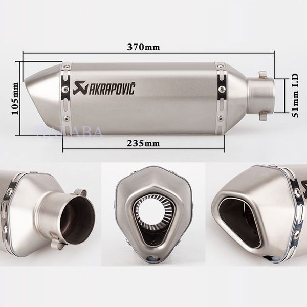 universal motorcycle exhaust modified akrapovic exhaust muffler pipe for grom cbr250 xmax 300 gsr 600 sv650 bws 125 fz6
universal motorcycle exhaust modified akrapovic exhaust muffler pipe for grom cbr250 xmax 300 gsr 600 sv650 bws 125 fz6