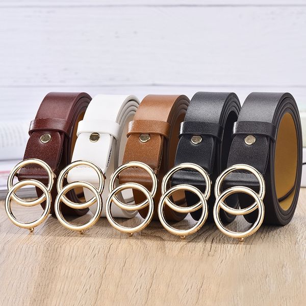 double round buckle women's casual female student and jeans jeans all-match belt women's belt, Black;brown
double round buckle women's casual female student and jeans jeans all-match belt women's belt, Black;brown