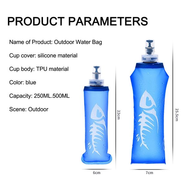 250/500 ml water bottle soft folding portable squeeze tpu travel bottles climbing cycling running drinkware accessory
250/500 ml water bottle soft folding portable squeeze tpu travel bottles climbing cycling running drinkware accessory