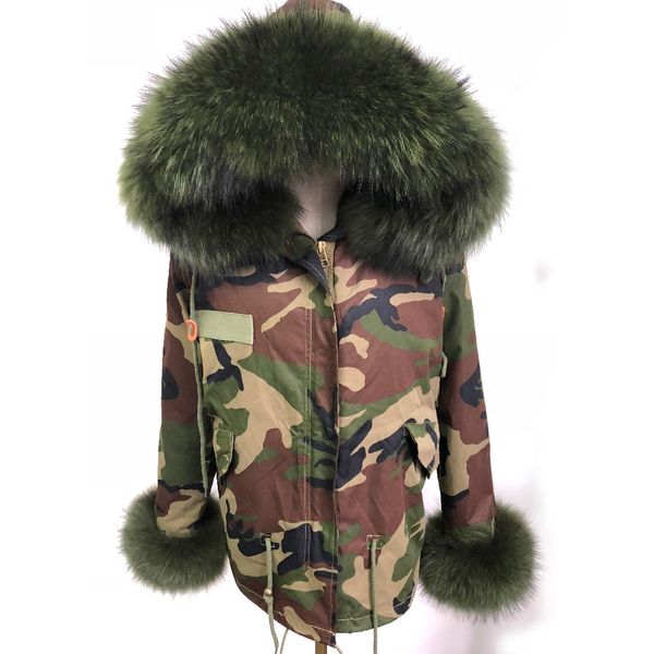 fashion large raccoon fur collar hooded coat parkas outwear detachable real fur lining jacket, Black
fashion large raccoon fur collar hooded coat parkas outwear detachable real fur lining jacket, Black