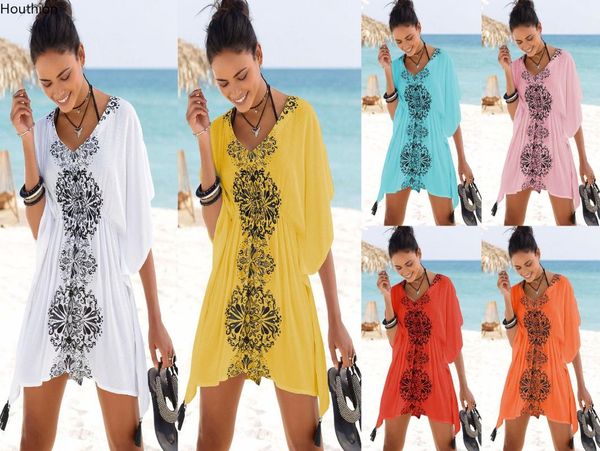 houthion women's chiffon blouse new fashion temperament v-neck women's elastic waist printed blouse beach swing skirt, White
houthion women's chiffon blouse new fashion temperament v-neck women's elastic waist printed blouse beach swing skirt, White