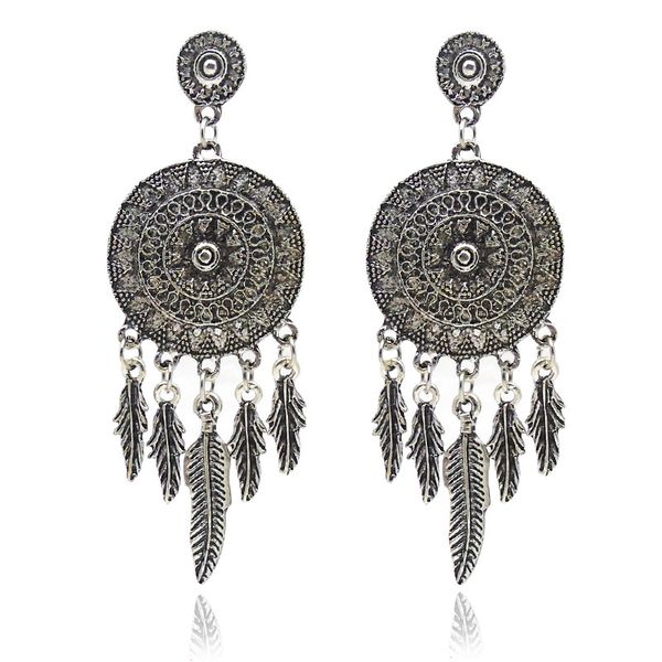 2019 oorbellen restore ancient ways of carve patterns or designs on woodwork dreamcatcher feathers eardrop tassel earrings long, Silver
2019 oorbellen restore ancient ways of carve patterns or designs on woodwork dreamcatcher feathers eardrop tassel earrings long, Silver