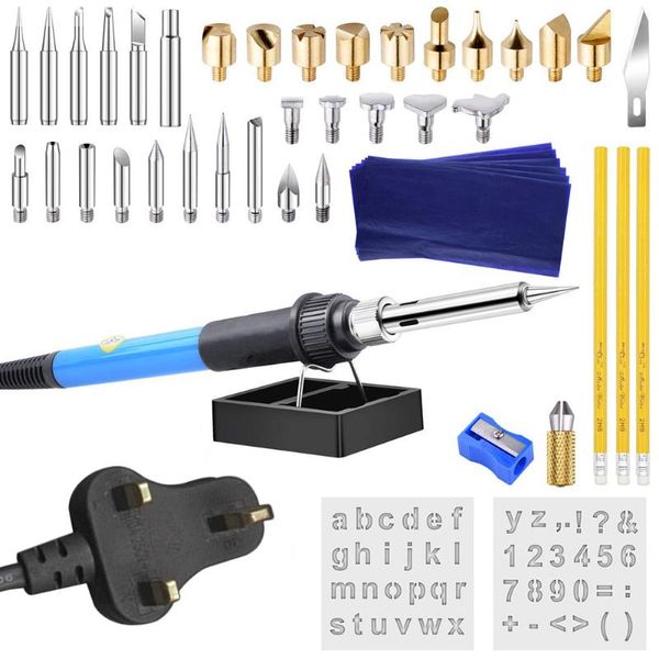 48pcs thermostatic pyrography internal heat anti slip welding soldering iron set woodworking burning kit lead carving
48pcs thermostatic pyrography internal heat anti slip welding soldering iron set woodworking burning kit lead carving