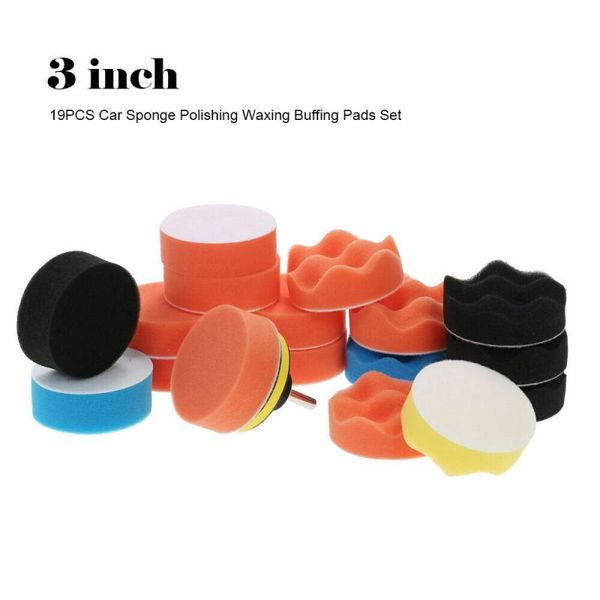 19pcs 3 inch 80mm buffs polishing pad flat spoge buffing polisher pads kit for car auto polisher glass polishing car accessories
19pcs 3 inch 80mm buffs polishing pad flat spoge buffing polisher pads kit for car auto polisher glass polishing car accessories