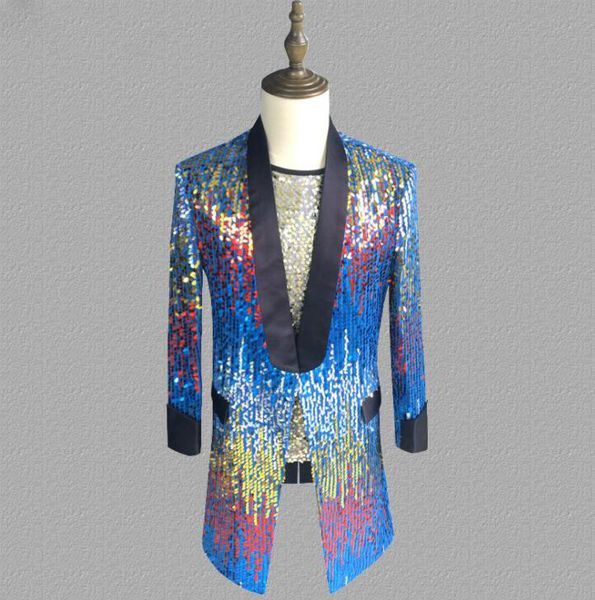 sequins blazer men slim suits designs jacket mens stage costumes singers clothes star style dress punk rock, White;black
sequins blazer men slim suits designs jacket mens stage costumes singers clothes star style dress punk rock, White;black