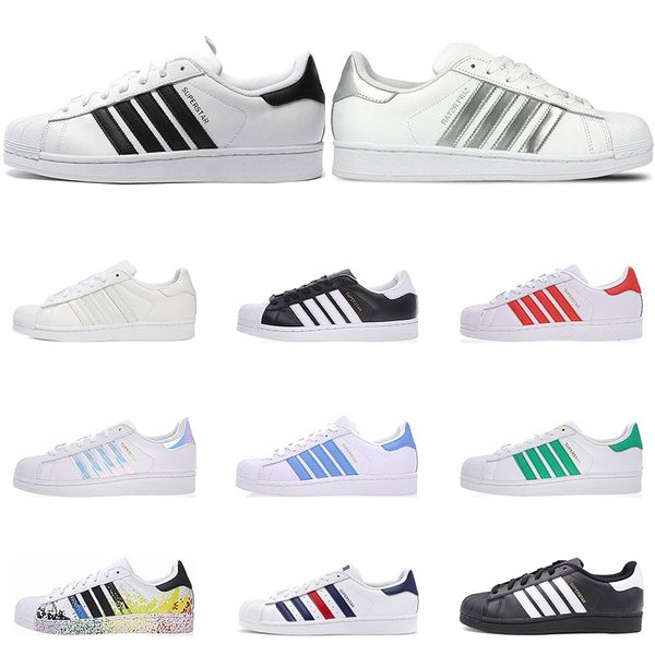 2022 fashion original superstar running shoes men women hologram iridescent white red blue green laser outdoor sport leather casual shoes si
2022 fashion original superstar running shoes men women hologram iridescent white red blue green laser outdoor sport leather casual shoes si