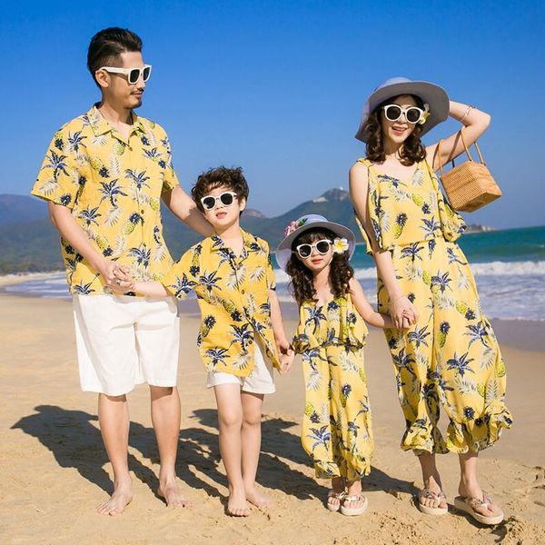 parent-child outfit new shirt suit summer casual beach holiday mother and daughter jumpsuit wide-footed pineapple wear, Blue
parent-child outfit new shirt suit summer casual beach holiday mother and daughter jumpsuit wide-footed pineapple wear, Blue