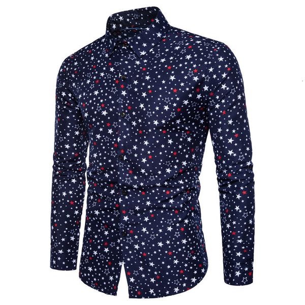 quality five-pointed star printed men shirt brand mens dress shirts button long sleeve slim fit casual social camisas masculinas, White;black
quality five-pointed star printed men shirt brand mens dress shirts button long sleeve slim fit casual social camisas masculinas, White;black