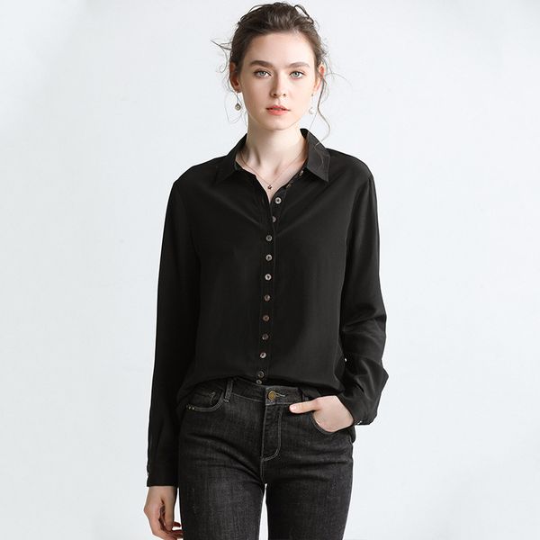pixy 100% silk blouses spring long sleeve black office ladies casual basic shirts women clothing loose soft luxury blusa, White
pixy 100% silk blouses spring long sleeve black office ladies casual basic shirts women clothing loose soft luxury blusa, White