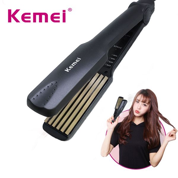 kemei hair curling irons tourmaline ceramic curlers big corrugated hair curler straightener deep wave corrugated styling tools30
kemei hair curling irons tourmaline ceramic curlers big corrugated hair curler straightener deep wave corrugated styling tools30