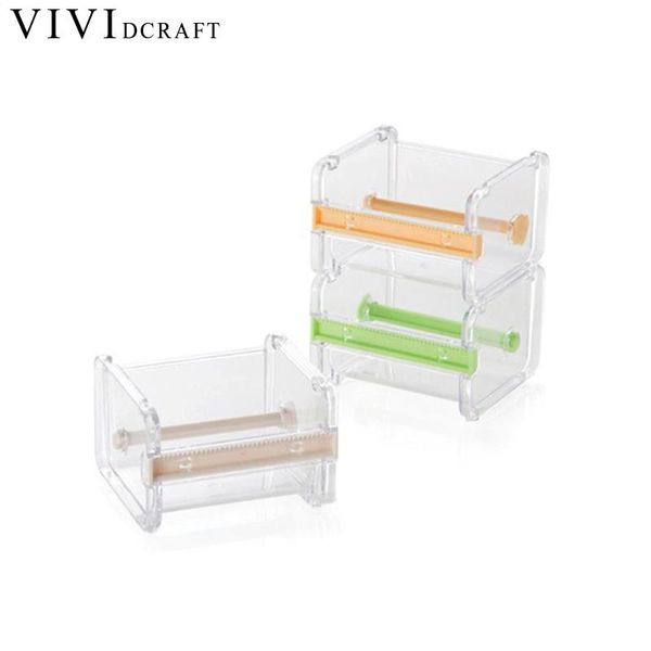 vividcraft creative cute simple creative transparent adhesive tape dispenser office deskwashi tape holder with cutter
vividcraft creative cute simple creative transparent adhesive tape dispenser office deskwashi tape holder with cutter