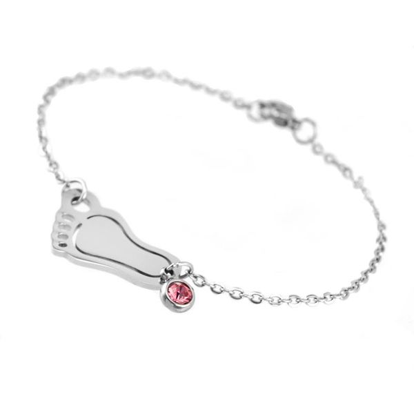 real 925 sterling silver cute baby footprint round family bracelet charm personalized with birthstone european charm bracelets, Golden;silver
real 925 sterling silver cute baby footprint round family bracelet charm personalized with birthstone european charm bracelets, Golden;silver