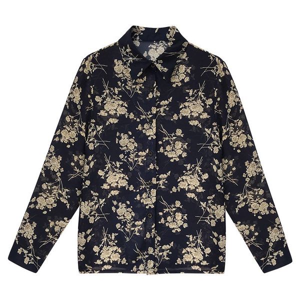 2020 autumn women new loose thin print shirt long sleeve shirt korean fashion clothing womens and blouses, White
2020 autumn women new loose thin print shirt long sleeve shirt korean fashion clothing womens and blouses, White