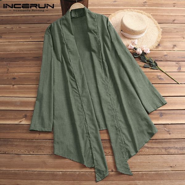 retro cloak men outerwear long sleeve thin trench coat men solid vintage loose irregular hem long cardigan plus size 5xl women, Tan;black
retro cloak men outerwear long sleeve thin trench coat men solid vintage loose irregular hem long cardigan plus size 5xl women, Tan;black