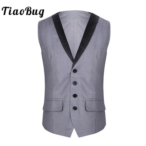 tiaobug men lapel collar single-breasted casual waistcoat male solid color slim fit business suit vest formal business jacket, Black;white
tiaobug men lapel collar single-breasted casual waistcoat male solid color slim fit business suit vest formal business jacket, Black;white