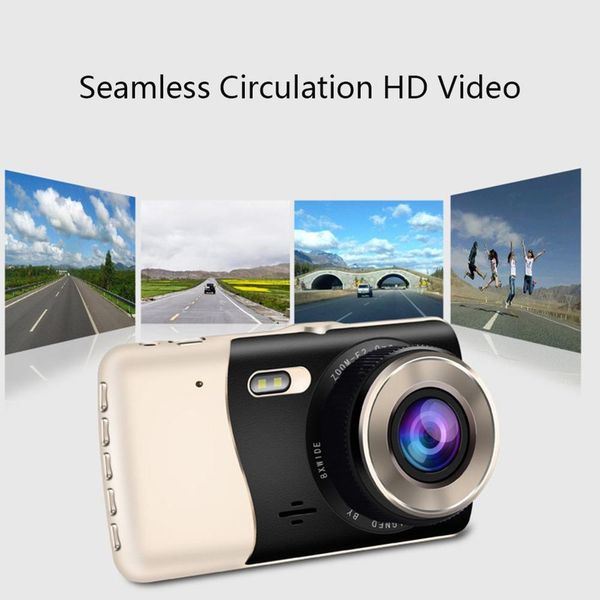new 4 inch dual lens driving recorder before and after double recording reversing image hd night vision mini hidden car
new 4 inch dual lens driving recorder before and after double recording reversing image hd night vision mini hidden car