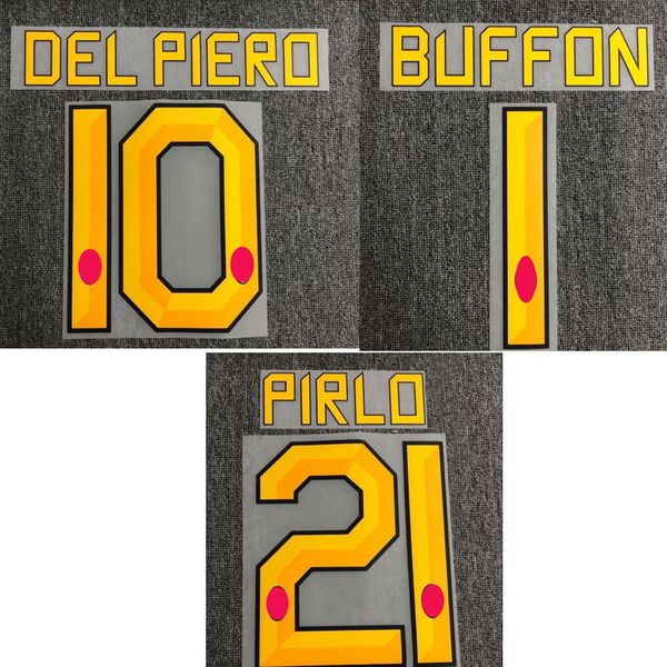 2010-2011 retro #10 del piero #21 pirlo #1 buffon nameset printing iron on transfer badge
2010-2011 retro #10 del piero #21 pirlo #1 buffon nameset printing iron on transfer badge