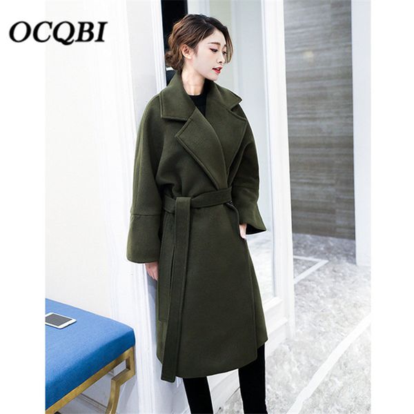 plus size korean style long wool winter coat women fashion streetwear loose pockets casual ladies coat, Black
plus size korean style long wool winter coat women fashion streetwear loose pockets casual ladies coat, Black