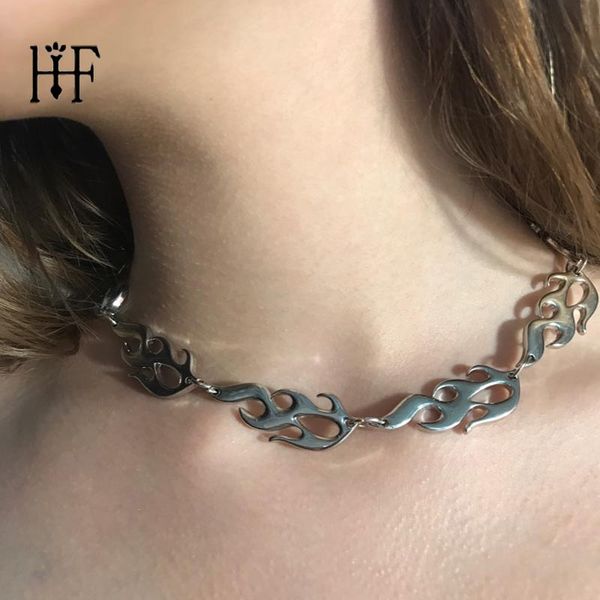 vintage fashion flame necklace woman's accesories harajuku night club rock choker necklaces chain collares with box, Golden;silver
vintage fashion flame necklace woman's accesories harajuku night club rock choker necklaces chain collares with box, Golden;silver