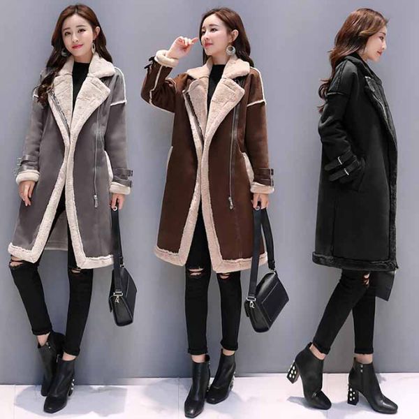 spring autumn cotton thick women's overcoat, woolen windbreaker, long high street slim wool and wool lining, Black
spring autumn cotton thick women's overcoat, woolen windbreaker, long high street slim wool and wool lining, Black