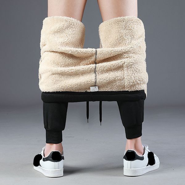 men's wool pants outside velvet thick joggers fleece winter super warm pants heavyweight zipper trousers men sweatpants, Black
men's wool pants outside velvet thick joggers fleece winter super warm pants heavyweight zipper trousers men sweatpants, Black