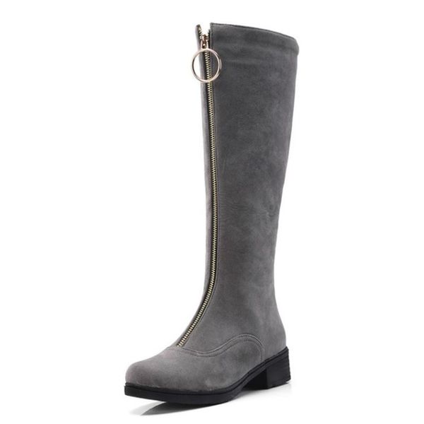 women knee boots winter warm fur buckle zipper high heel boots fashion concise shoes women footwear, Black
women knee boots winter warm fur buckle zipper high heel boots fashion concise shoes women footwear, Black