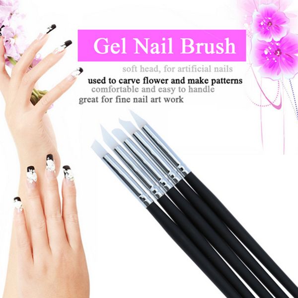 elecool 5 pcs/set clear silicone head nail art sculpture pen brushes set uv gel polish tip 3d image diy dotting brushes manicure, Yellow
elecool 5 pcs/set clear silicone head nail art sculpture pen brushes set uv gel polish tip 3d image diy dotting brushes manicure, Yellow