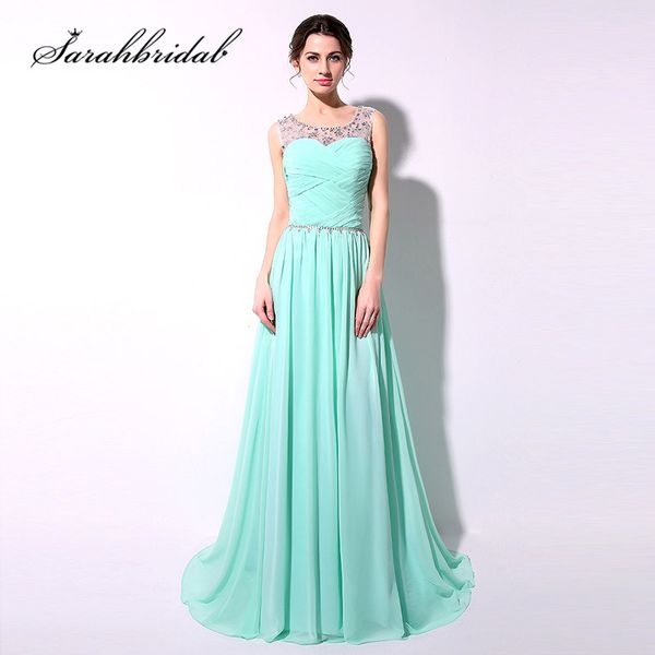 mint long evening dresses in stock beaded crystals floor length chiffon lace up back sash prom party gowns sd184, White;black
mint long evening dresses in stock beaded crystals floor length chiffon lace up back sash prom party gowns sd184, White;black