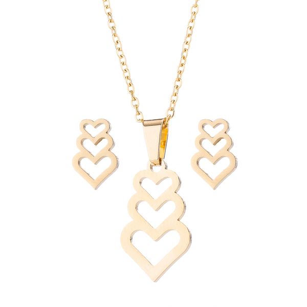 oly2u dropshipping 2019 new arrivals stainless steel jewelry sets cute triple heart jewelry sets for women dating ornament, Silver
oly2u dropshipping 2019 new arrivals stainless steel jewelry sets cute triple heart jewelry sets for women dating ornament, Silver