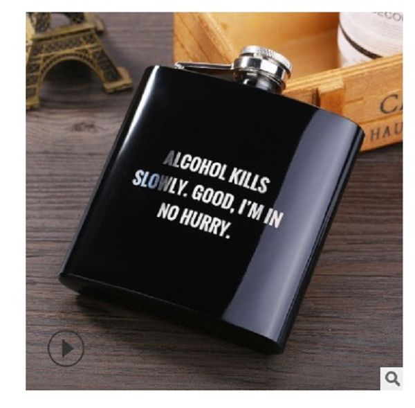 2020 hip flasks 6oz shiny black stainless steel metal english wine bottle drinkware dining bar 011
2020 hip flasks 6oz shiny black stainless steel metal english wine bottle drinkware dining bar 011