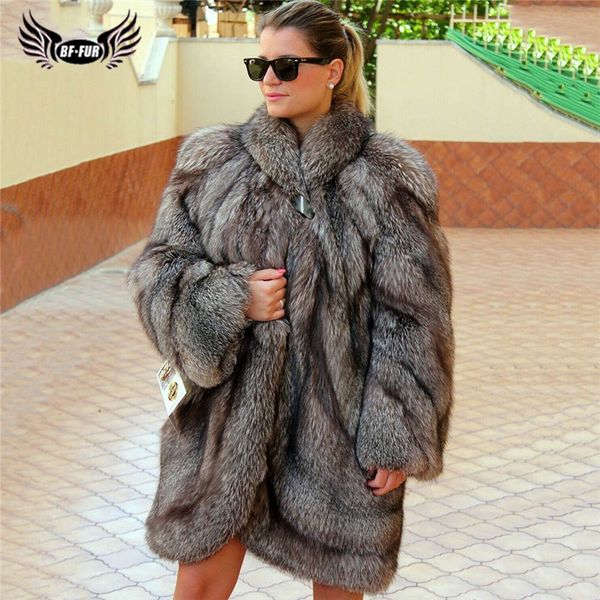 women natural genuine silver fur coat long with big lapel collar full pelt genuine fur jackets plus size winter overcoat, Black
women natural genuine silver fur coat long with big lapel collar full pelt genuine fur jackets plus size winter overcoat, Black