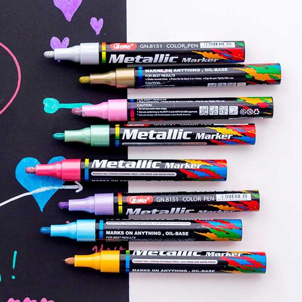 1pcs water-based paint metal marker pens sharpie 3.0mm gold silver ceramic rock glass porcelain mug wood fabric canvas painting
1pcs water-based paint metal marker pens sharpie 3.0mm gold silver ceramic rock glass porcelain mug wood fabric canvas painting