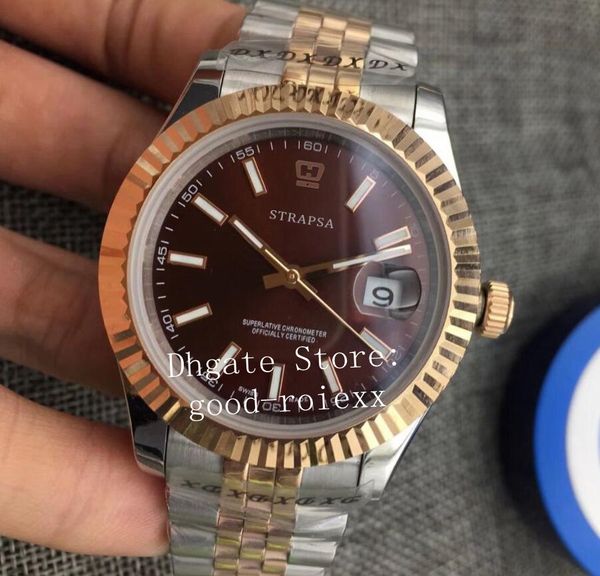mens rose gold watch mechanical 2813 watches jubilee bracelet 126333 perpetual men 126331 brown 126301 sapphire datejust date wristwatches, Slivery;brown 
mens rose gold watch mechanical 2813 watches jubilee bracelet 126333 perpetual men 126331 brown 126301 sapphire datejust date wristwatches, Slivery;brown