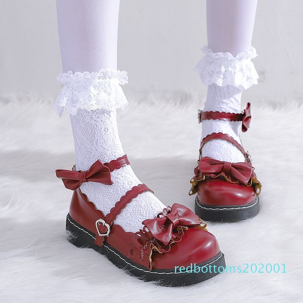 2020 new laides lolita shoes women sweet cute bowtie cosplay shoes buckle round toe zapatilla mujer r01, Black
2020 new laides lolita shoes women sweet cute bowtie cosplay shoes buckle round toe zapatilla mujer r01, Black