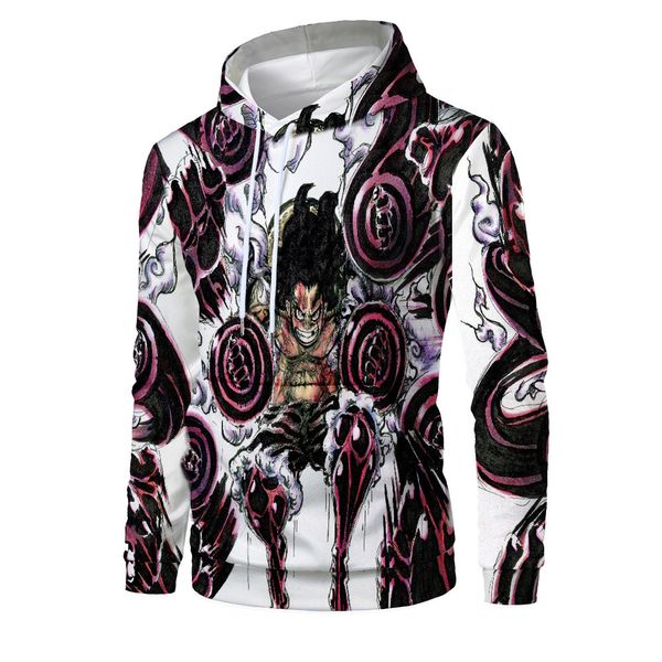 mens designer fashionable one piece luffy animation 3d digital printing pullover hooded sweater, Black
mens designer fashionable one piece luffy animation 3d digital printing pullover hooded sweater, Black
