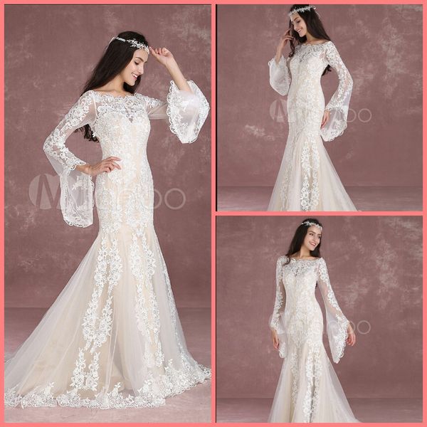 summer beach wedding dresses 2019 boho beach mermaid bridal dress lace applique keyhole bateau fishtail champagne bridal gown selling, White
summer beach wedding dresses 2019 boho beach mermaid bridal dress lace applique keyhole bateau fishtail champagne bridal gown selling, White