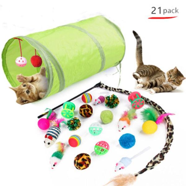 cat toys 21pcs/set funny tunnel play for catty and stick cage rats plush feather with balls diy pet training drop
cat toys 21pcs/set funny tunnel play for catty and stick cage rats plush feather with balls diy pet training drop