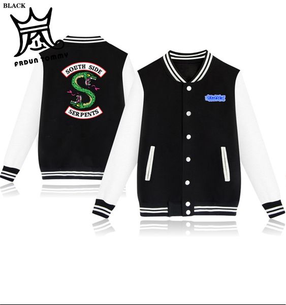 frdun 2019 spring riverdale hit baseball jacket men/women casual college uniform coat jacket women streetwear, Black;brown
frdun 2019 spring riverdale hit baseball jacket men/women casual college uniform coat jacket women streetwear, Black;brown