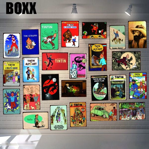 tintin cartoon movie tin sign metal plate iron painting kids room wall bar coffee home art craft decor art poster 30x20cm
tintin cartoon movie tin sign metal plate iron painting kids room wall bar coffee home art craft decor art poster 30x20cm