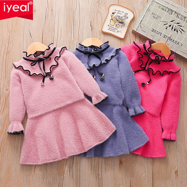 iyeal kids clothing sets girls long sleeve warm sweaters + knitted skirt cute princess fall child girl clothes outfit 3-8y, White
iyeal kids clothing sets girls long sleeve warm sweaters + knitted skirt cute princess fall child girl clothes outfit 3-8y, White