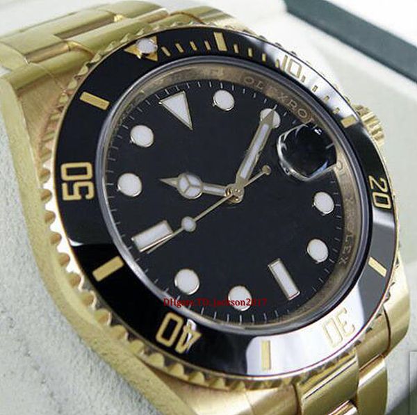original box certificate casual modern men watches 116618 yellow gold ceramic bezel black dial 40mm watch, Slivery;brown
original box certificate casual modern men watches 116618 yellow gold ceramic bezel black dial 40mm watch, Slivery;brown