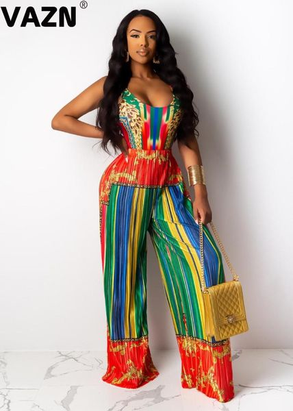 vazn brand fashion spaghetti-neck print safari style high street jumpsuits casual long pants wide leg long jumpsuit, Black;white
vazn brand fashion spaghetti-neck print safari style high street jumpsuits casual long pants wide leg long jumpsuit, Black;white