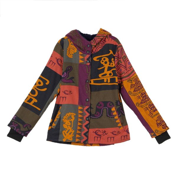 winter warm basic jackets fashion women hooded fluffy coat casual long sleeve pockets vintage floral printed outerwear, Black
winter warm basic jackets fashion women hooded fluffy coat casual long sleeve pockets vintage floral printed outerwear, Black